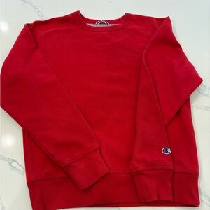 Champion Red Crewneck Sweatshirt